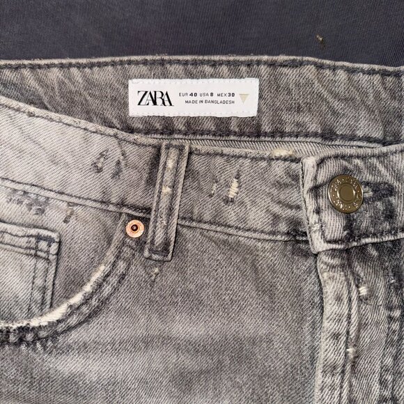 Grey Denim Zara Shorts - Picture 3 of 3